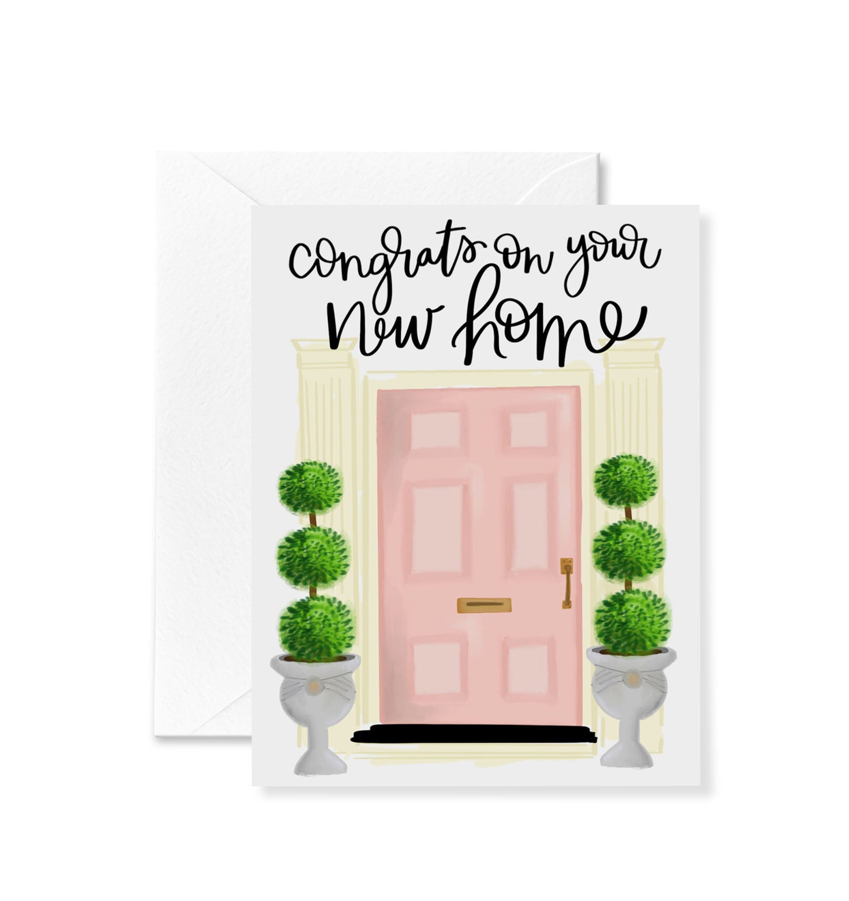 Pink Door Congrats Card